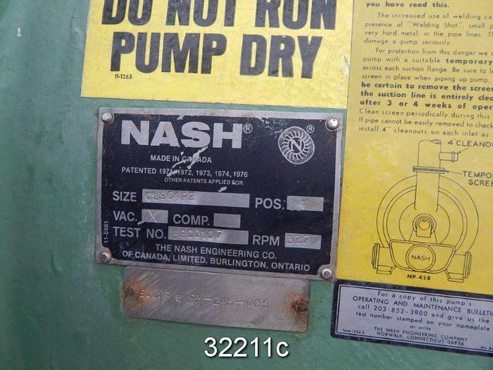 Used Nash 904 P1 Vacuum Pump #32211