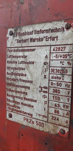 Used Press Trimming PKZE500