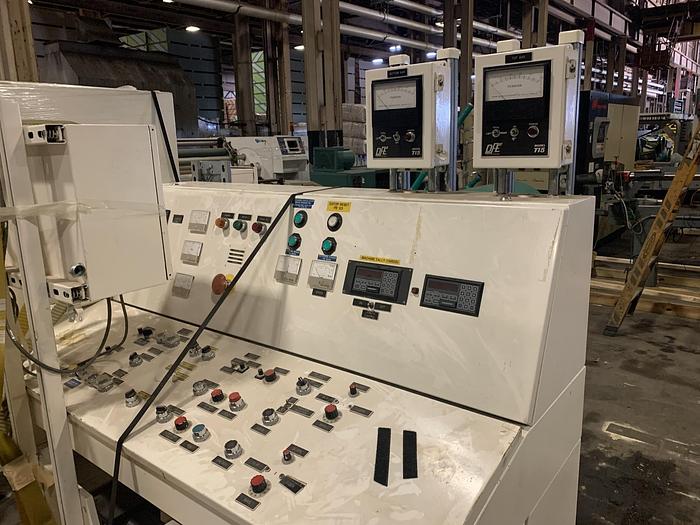 Used 62" TITAN MODEL SR5 CANTILEVERED DUPLEX SLITTER REWINDER 24" OD REWIND