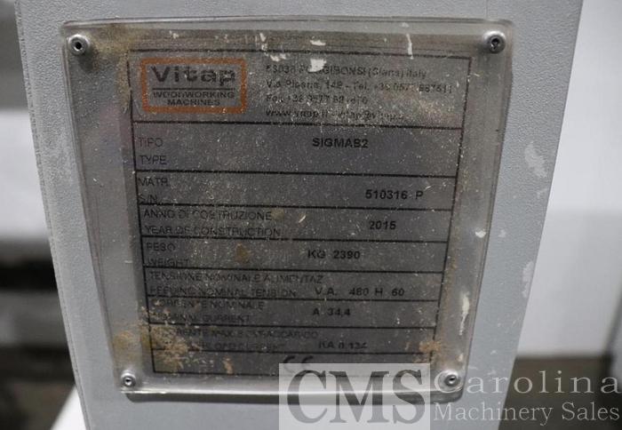 Used 2015 Vitap Sigma B Feed Through Boring Machine