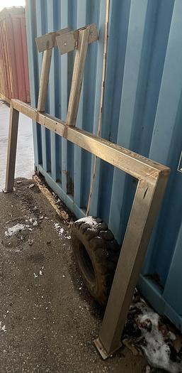 Used Screw conveyor, Ø230 mm x 3000 mm in stainless steel with gear motor