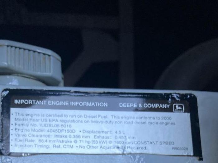 Used 2000 Detroit Spectrum 40Kw DieselGenerator