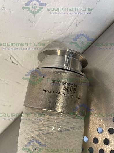 Used Sani-Tech  STHT-WR-1500 84" Silicone Hose w/ 1 1/2" Sanitary Fitting