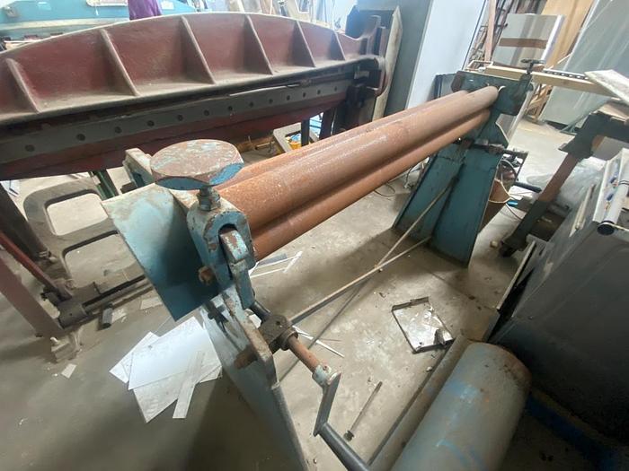 Used Kingsland 1300 x 75mm Manual Plate Rolls