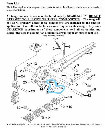 Petol Gearench Tools HI04D Diamond Point Insert