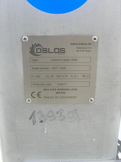 Used 2017 Oslos Colum Loader 300S mobile tote bin lifter