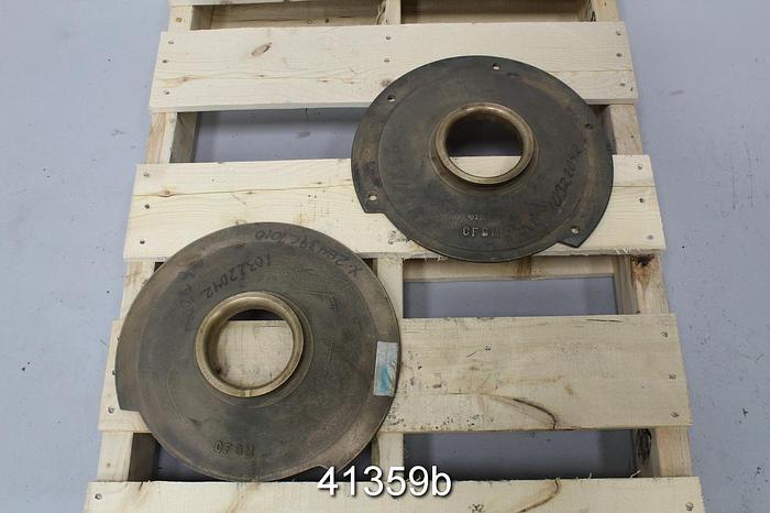 Used Black Clawson PW28-9 Chest Pump CF8M 14" Suction Side Plate #41359