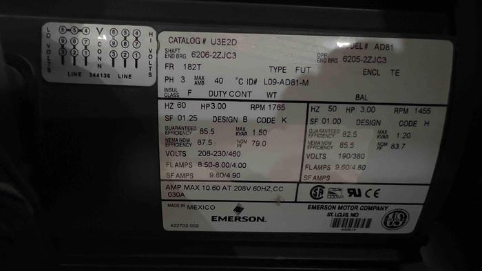 Used 3HP New York Blower-Item#403