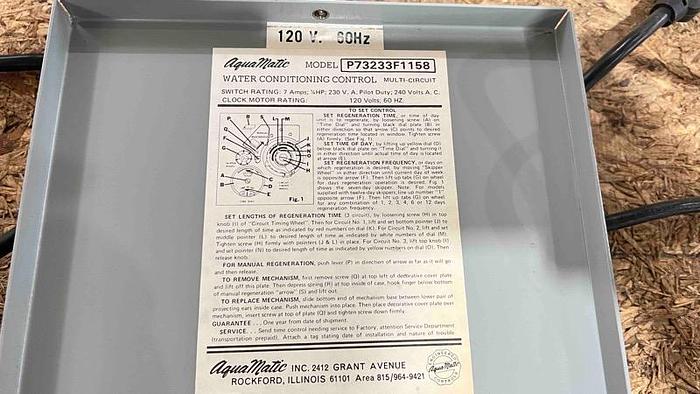 Used AQUAMATIC-Water Conditioning Control-Item#553
