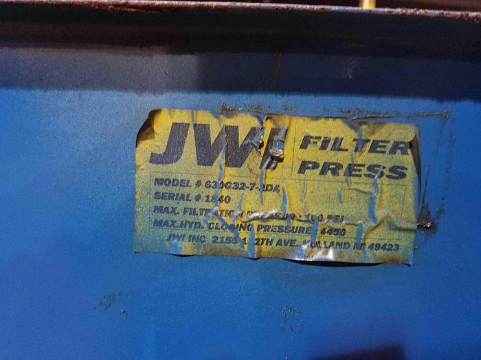 Used JWI FILTER PRESS-Item#289