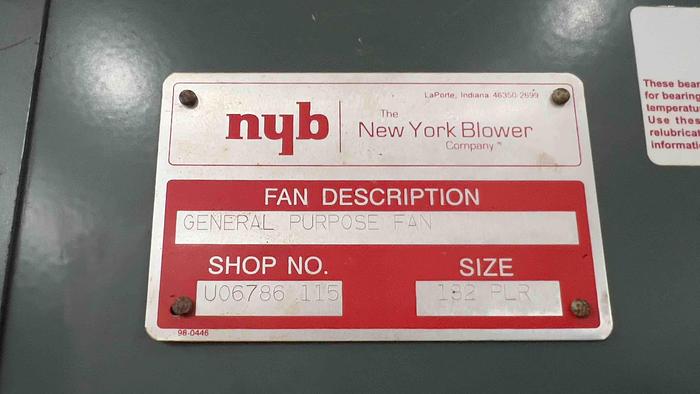 Used 3HP New York Blower-Item#403