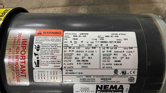 Used SERFILCO PUMP-Item#468