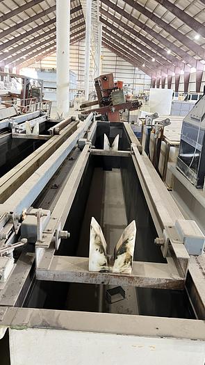 Used 231" x 24.5" x 44" Deep Shuttle/Transfer Tank