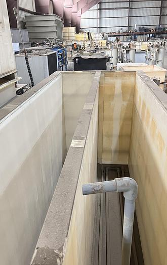 Used 130" x (2 section) ea 21" x 65" Deep