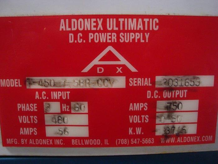 Used ALDONEX 750A 50V-Item#311