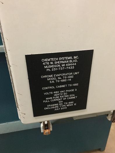 Used CHEMTECH CHROME EVAPORATOR-Item#213
