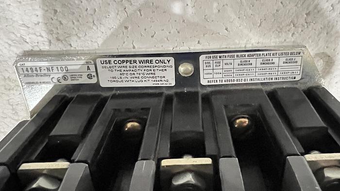 Used Allen Bradley Disconnect Switch