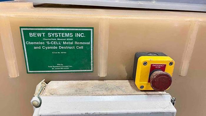 Used BEWT "S" Cell Electrowinning & CN Destruct-Item#629