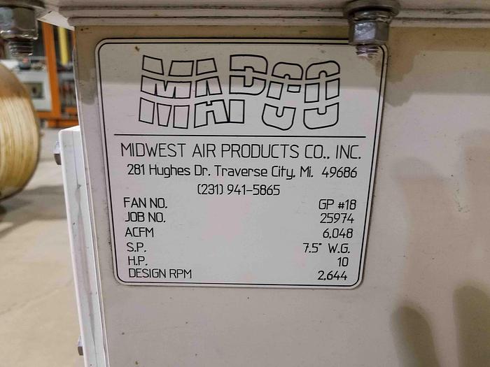 Used MAPCO 6,048 CFM BLOWER-Item#302