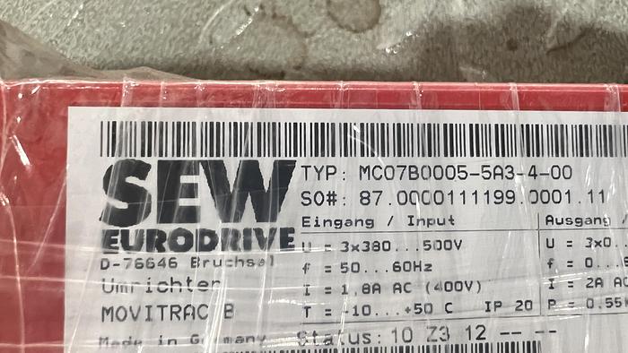 NEW- SEW EURODRIVE Movitrac B