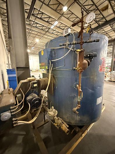Used 100 HP Hurst Boiler- Model-4VT-G-100-150