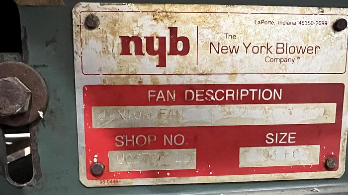 Used New York Blower- 93 FC