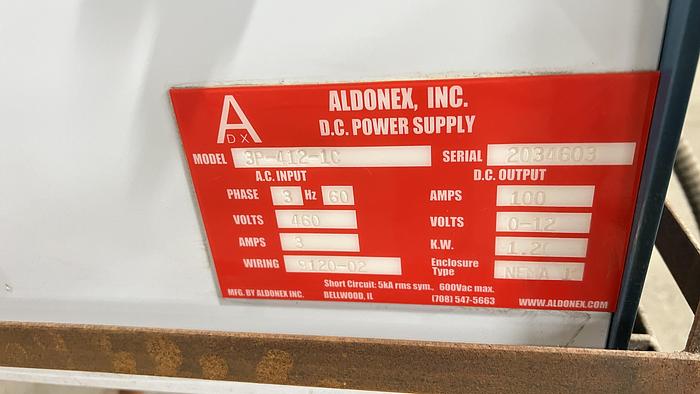 Used Aldonex- 100A 12V 