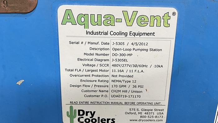 Used 7.5 HP Dual Aqua-Vent Pumping System