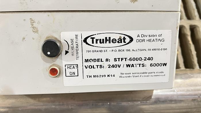 Used TruHeat- 6,000 watt- inline heater