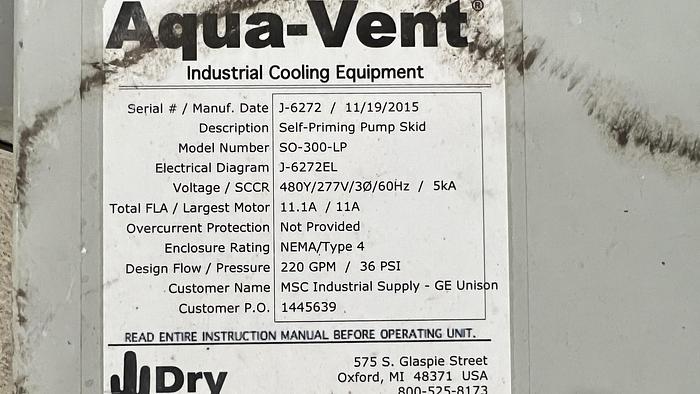 Used 7.5 HP Pumping System