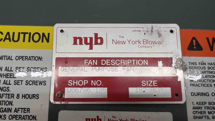 Used 5 HP New York Blower-Item#404