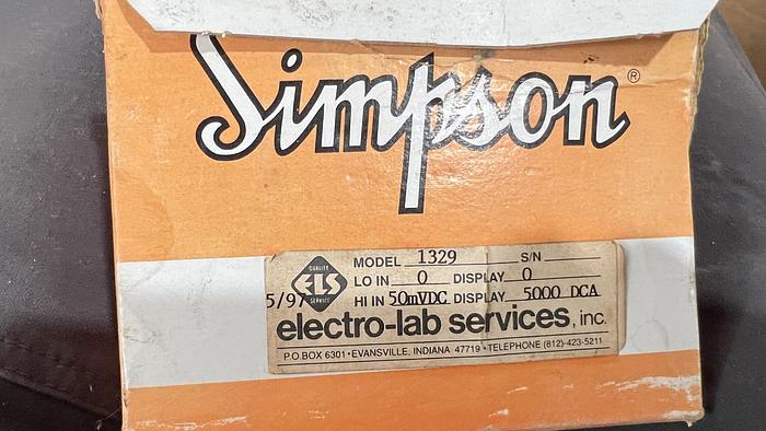 Simpson 5,000 Amp Analog Gauge
