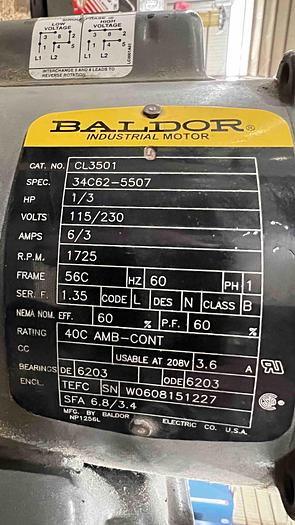 Used BALDOR Motors-Item#667