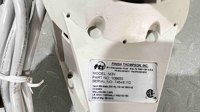 Used Finish Thompson Drum Pump-Item#547