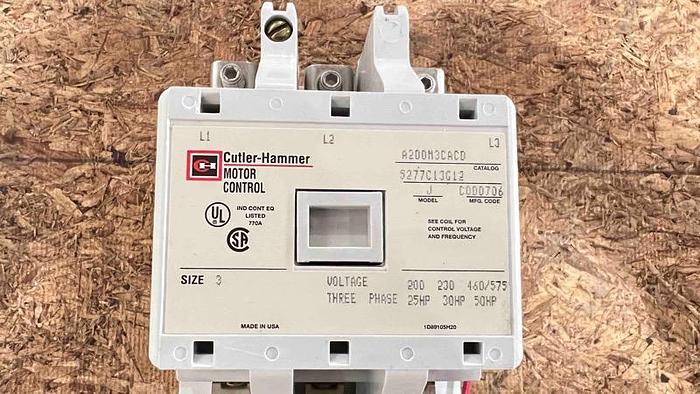 CUTLER-HAMMER 3 Pole Motor Control (NEW)-Item#645