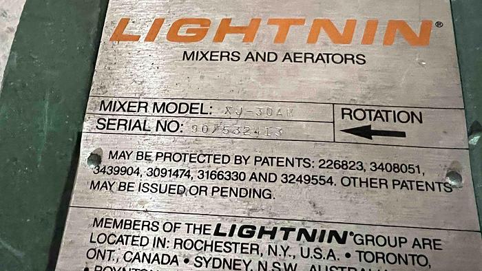 Used LIGHTNIN VEKTOR MIXER-Item#506