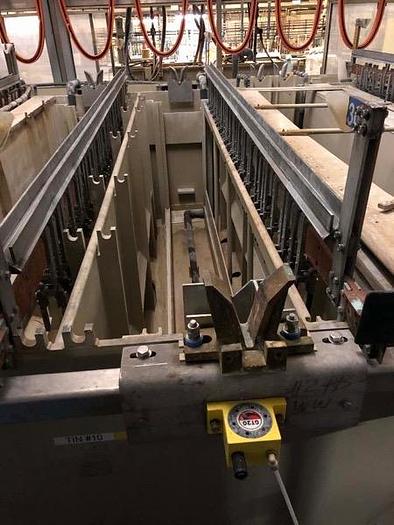 Used LARGE Railrider-Type Rack Plating Line- Item#233