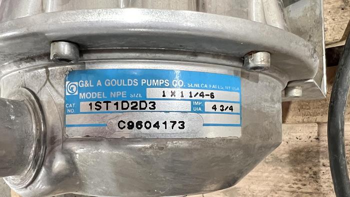 Used 3/4 HP Goulds Pump