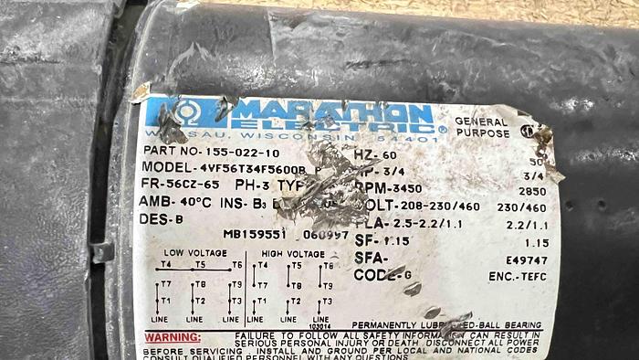 Used MARCH 3/4HP Pump-Item#688