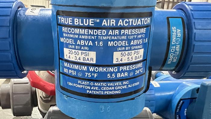 Used Asahi True Union Diaphragm Valves