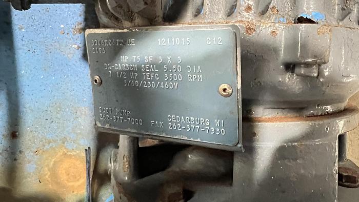 Used 7.5 HP Dual Aqua-Vent Pumping System