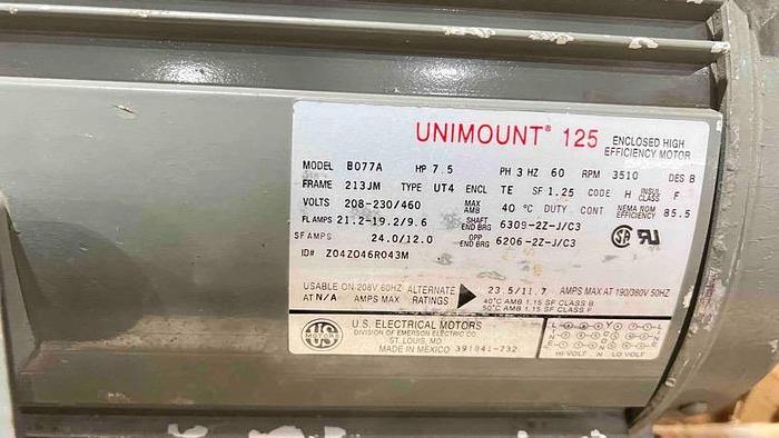 Used US MOTORS- 7.5HP-Item#677