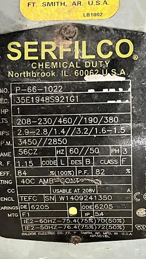 Used Serfilco Filter System