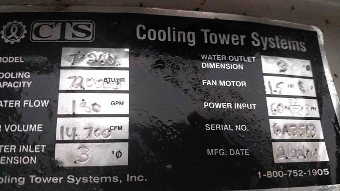 Used 40 TON CONAIR CHILLER & COOLING TOWER-Item#295