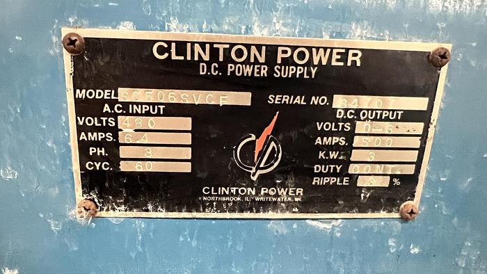 Used Clinton 6V 500A