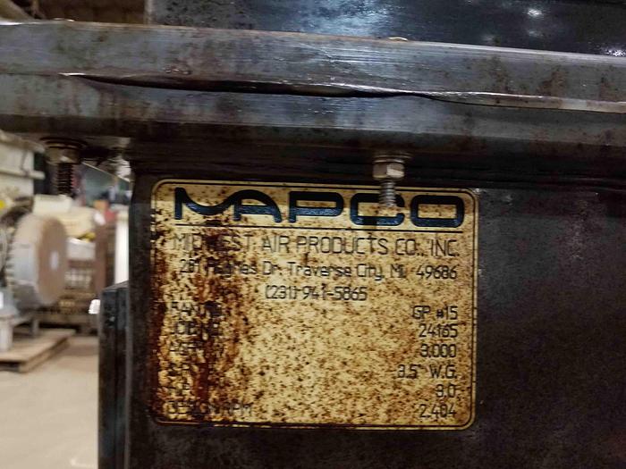 Used MAPCO 3,000 CFM BLOWER-Item#301