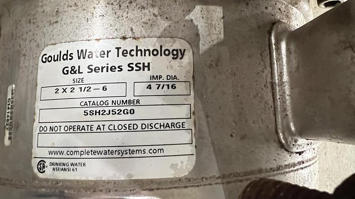 Used 5 Hp Goulds Pump