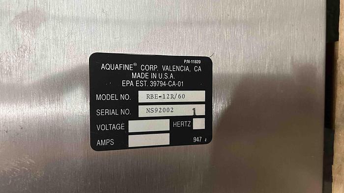 Used Aquafine UV Disinfection Unit-Item#407