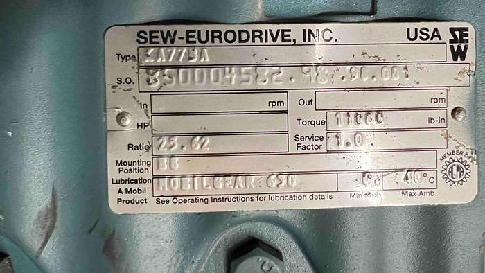 Used SEW-EURODRIVE (TYPE KA77BA)-Item#621