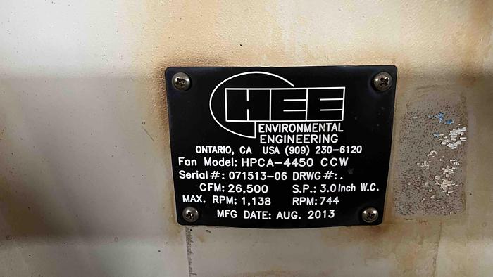 Used HEE Environmental Engineering Exhaust Blowers-Item#384